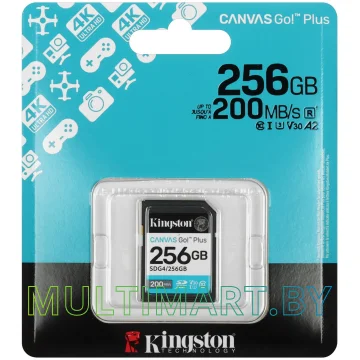 Карта памяти Kingston Canvas Go! Plus SDXC 256GB (SDG4/256GB)